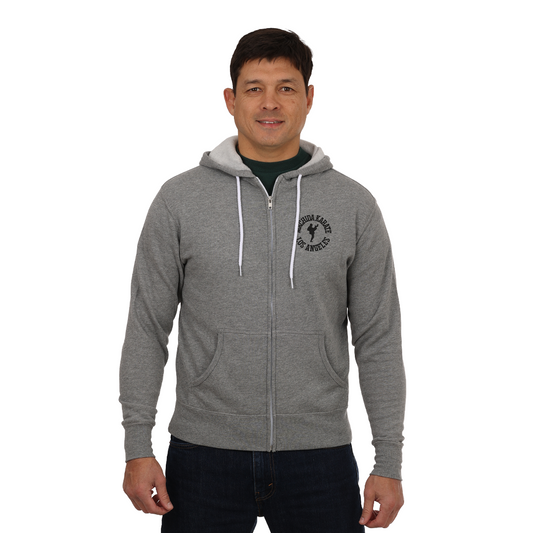 Machida Los Angeles Zip-Up Hoodie | Athletic Grey