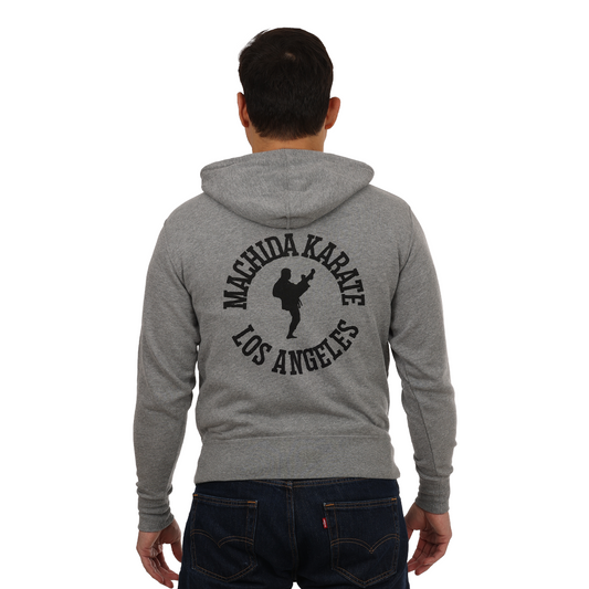 Machida Los Angeles Zip-Up Hoodie | Athletic Grey