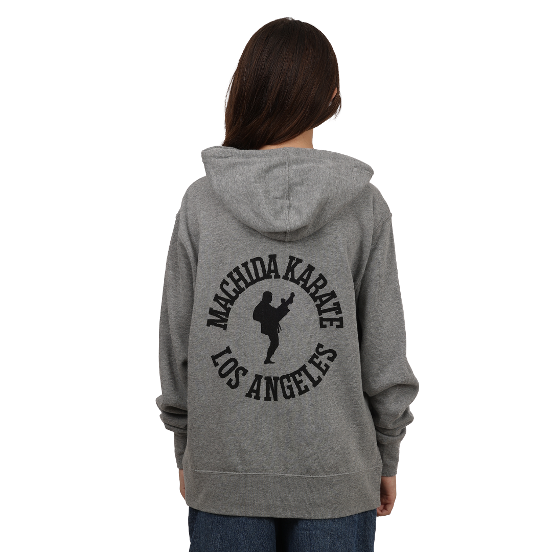Machida Los Angeles Zip-Up Hoodie | Athletic Grey